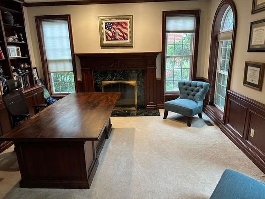 Fireplace, Home Office, Interior