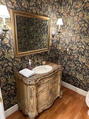 Bathroom, Interior, Wood Texture Flooring