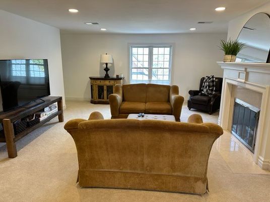 Fireplace, Interior, Living room, Recessed Lighting