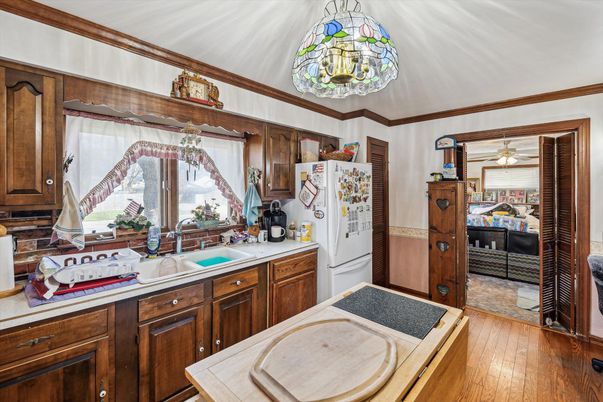 Interior, Kitchen, Wood Texture Flooring