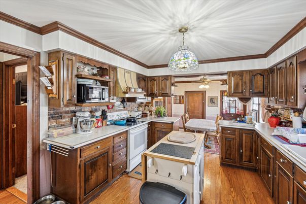 Interior, Kitchen, Wood Texture Flooring