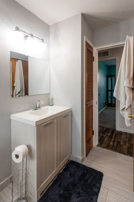 Bathroom, Interior, Wood Texture Flooring