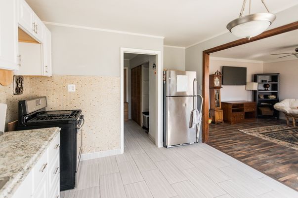 Interior, Kitchen, Wood Texture Flooring