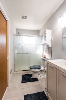 Bathroom, Glass Shower, Interior, Marble Walls