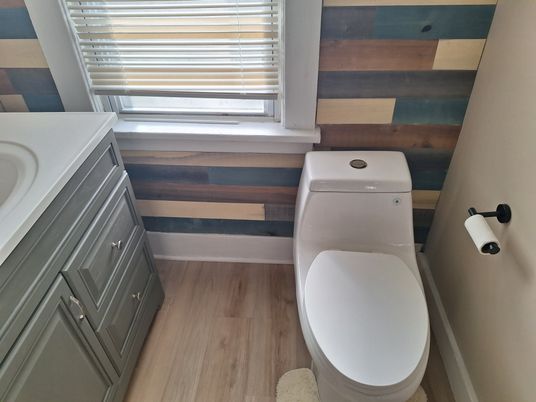 Bathroom, Interior, Wood Texture Flooring