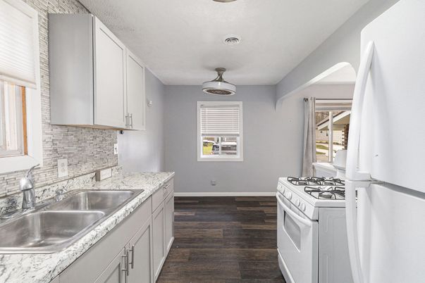 Interior, Kitchen, Wood Texture Flooring