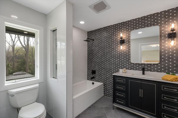 Bathroom, Interior, Recessed Lighting