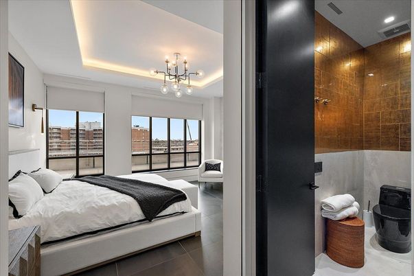 Bedroom, Interior, Pendant Lights, Recessed Lighting
