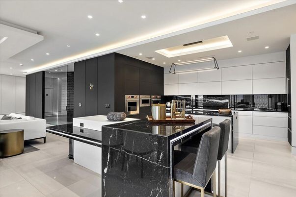 Interior, Kitchen, Recessed Lighting, Stainless Steel Appliances