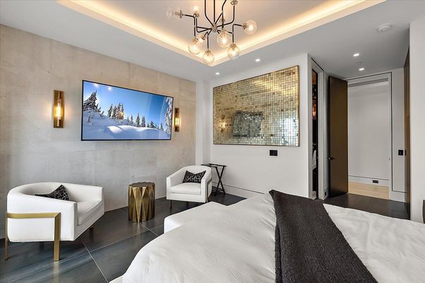 Bedroom, Interior, Pendant Lights, Recessed Lighting