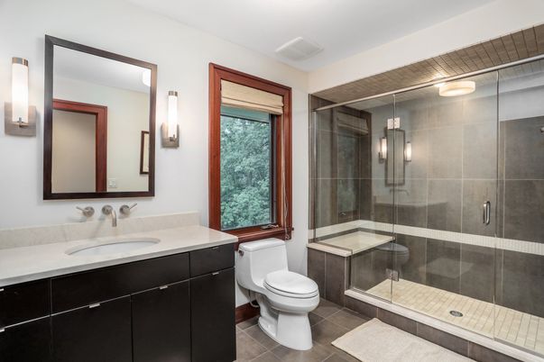 Bathroom, Glass Shower, Interior