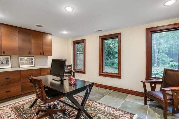 Home Office, Interior, Recessed Lighting