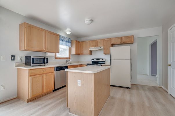 Interior, Kitchen, Wood Texture Flooring