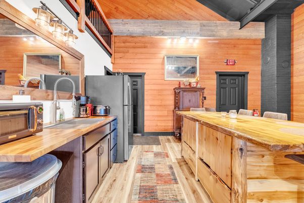 Interior, Kitchen, Wooden Beams, Wooden Ceilings, Wood Texture Flooring, Wooden Walls