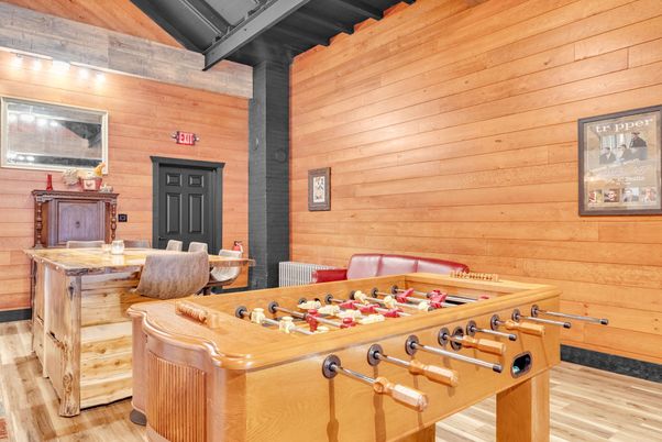 Game Room, Interior, Wood Texture Flooring, Wooden Walls