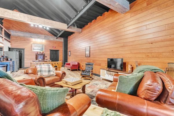 Interior, Living room, Wooden Beams, Wooden Walls