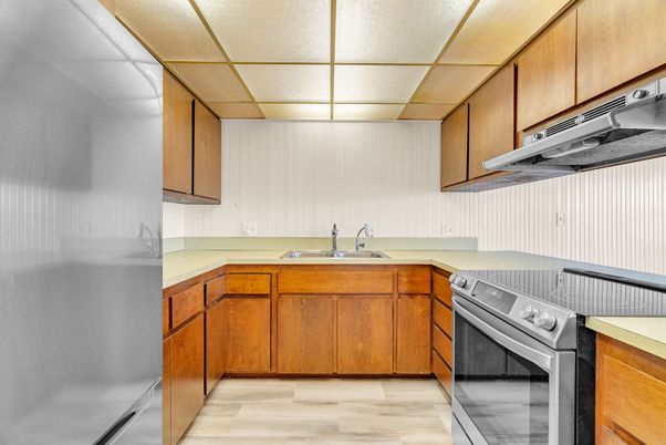Interior, Kitchen, Wood Texture Flooring