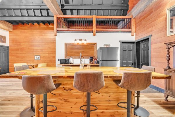 Interior, Kitchen, Wood Texture Flooring, Wooden Walls