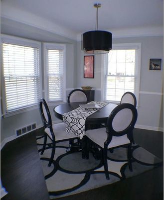 Dining room, Interior, Wood Texture Flooring