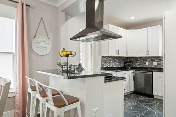 Interior, Kitchen, Marble, Recessed Lighting