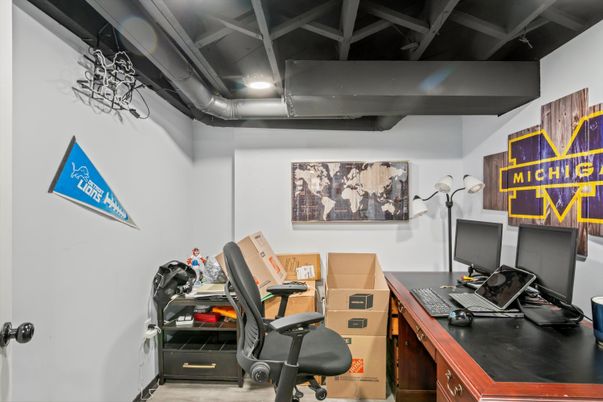 Home Office, Interior, Recessed Lighting