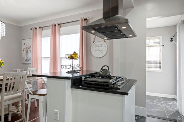 Dining room, Interior, Kitchen, Marble