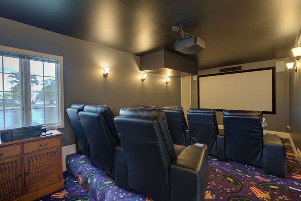 Home Theatre Room, Interior, Projection Screen, Theatre Room