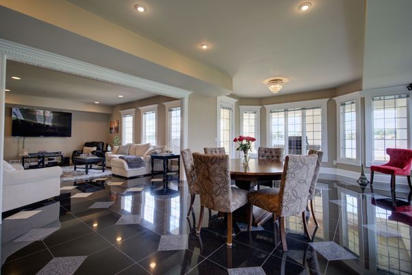 Chandelier, Dining room, Interior, Living room, Recessed Lighting