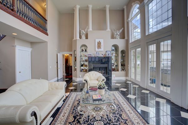 Fireplace, Interior, Living room, Recessed Lighting
