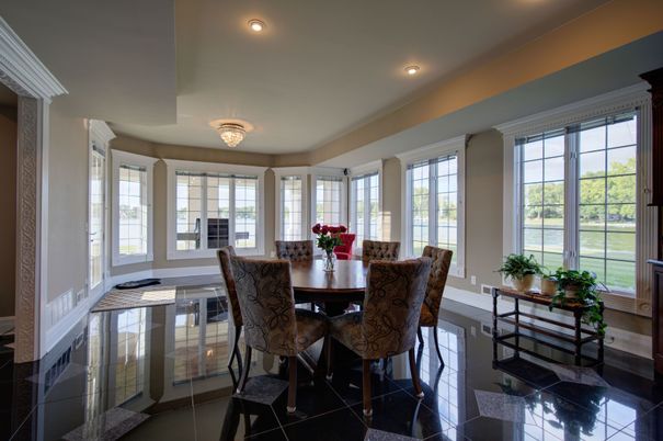 Dining room, Interior, Recessed Lighting