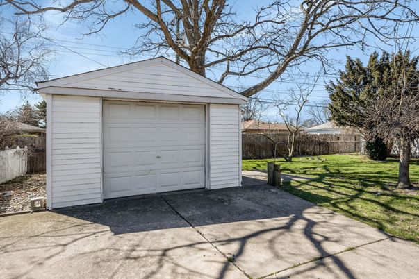 Backyard, Detached Garage, Exterior