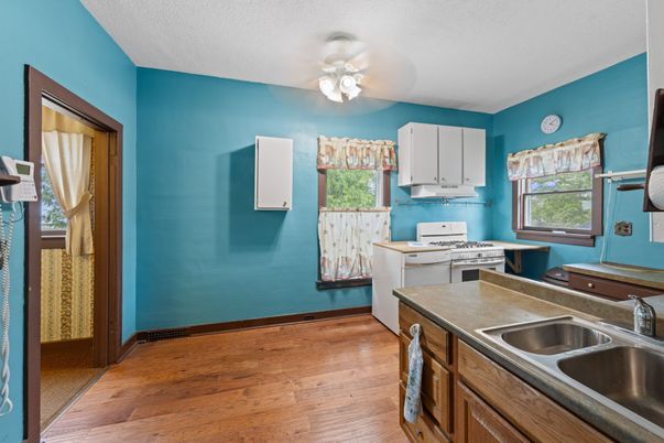 Interior, Kitchen, Wood Texture Flooring