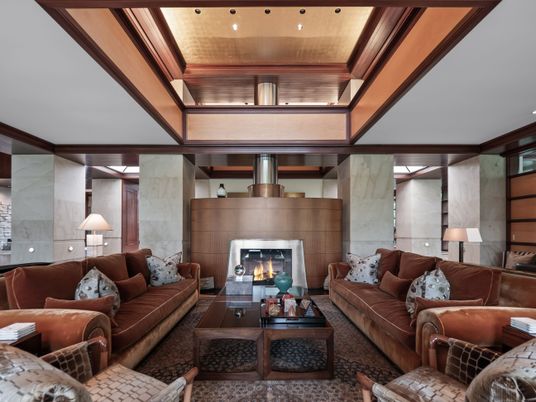 Fireplace, Interior, Living room, Recessed Lighting