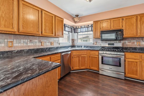 Interior, Kitchen, Wood Texture Flooring