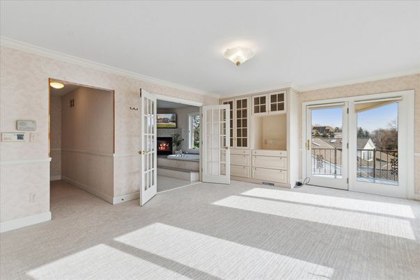 Empty room, Fireplace, Interior