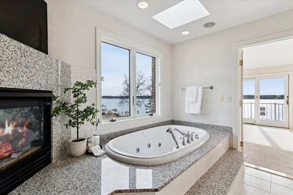 Bathroom, Fireplace, Interior, Recessed Lighting, Water
