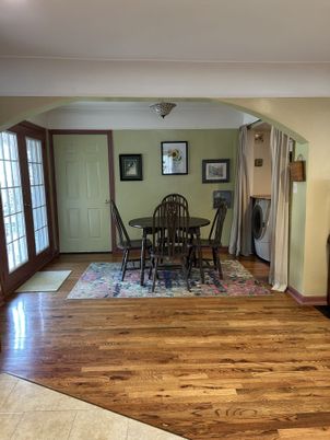 Dining room, Interior, Wood Texture Flooring