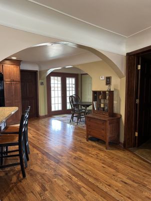 Dining room, Interior, Wood Texture Flooring