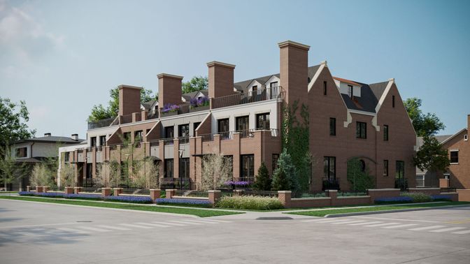Exterior, Facade, Brick Facade, Rowhouse