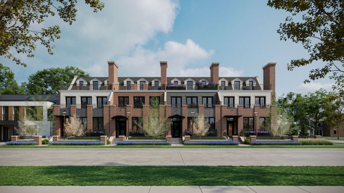 Exterior, Facade, Brick Facade, Rowhouse