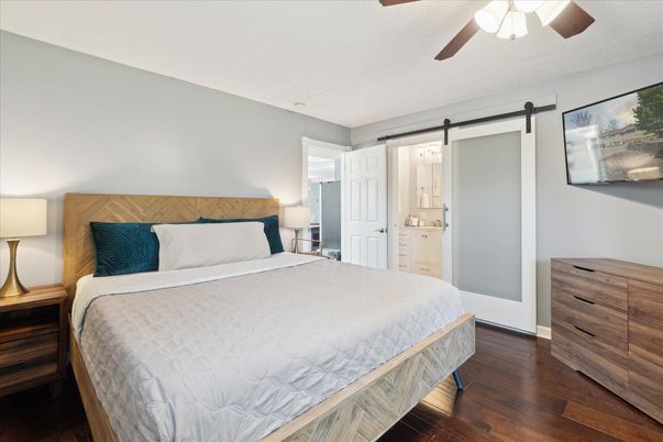 Bedroom, Interior, Wood Texture Flooring