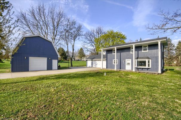Attached, Backyard, Detached Garage, Exterior, Facade, Raised Ranch