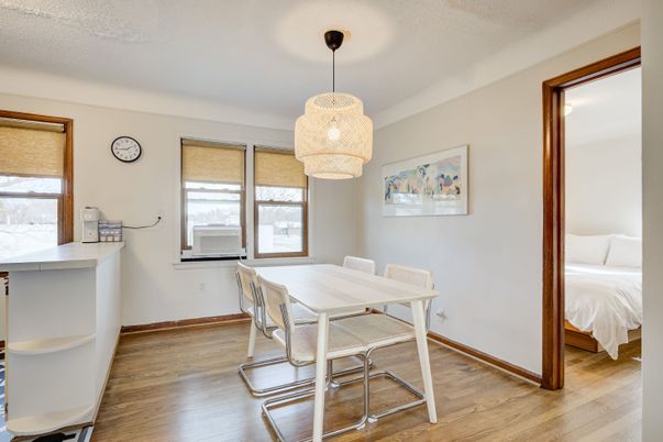 Bedroom, Chandelier, Dining room, Interior, Wood Texture Flooring