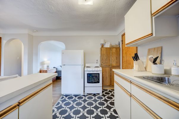 Interior, Kitchen, Wood Texture Flooring