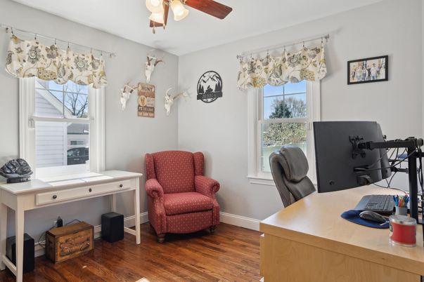 Home Office, Interior, Wood Texture Flooring