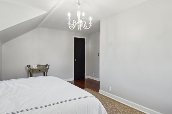 Bedroom, Chandelier, Interior, Wood Texture Flooring