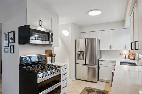 Interior, Kitchen, Recessed Lighting, Stainless Steel Appliances
