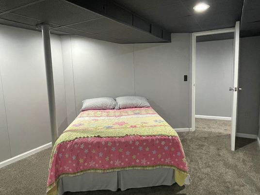 Bedroom, Interior, Recessed Lighting