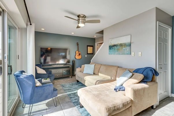 Interior, Living room, Recessed Lighting