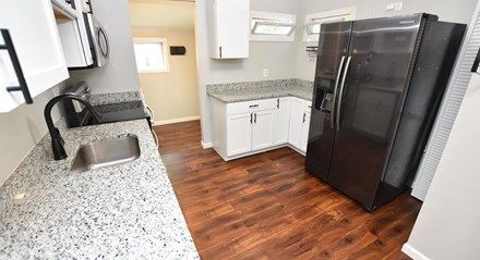 Interior, Kitchen, Wood Texture Flooring